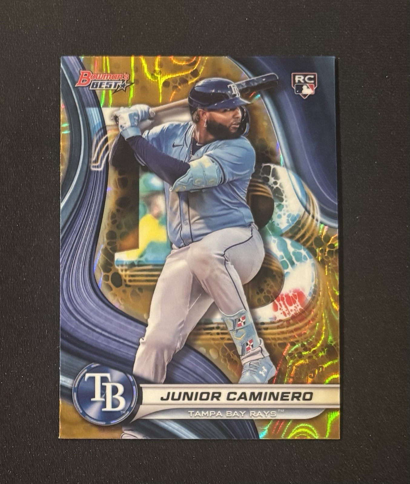 2024 Bowman's Best Junior Caminero GOLD Refractor Rookie Card RC  #’d/50