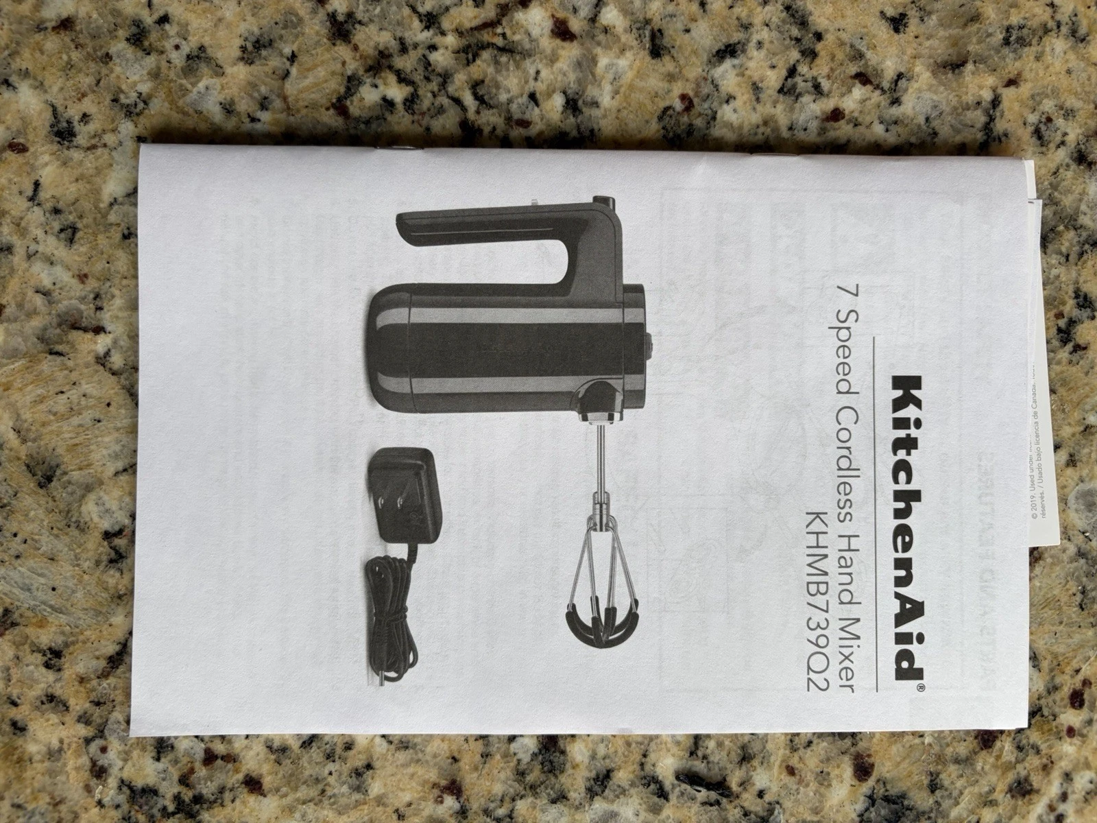 KitchenAid 7 Speed Cordless Hand mixer - Black
Opens in a new window or tab
