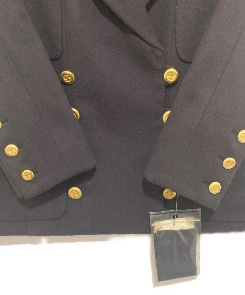 CHANEL Giacca in cashmere con bottoni oro