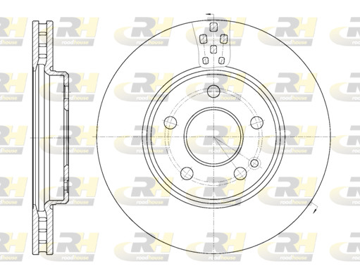 2X Bremsscheibe Ø288Mm Vorne BelüFtet FüR Mercedes-Benz B-Klasse A-Klasse-image