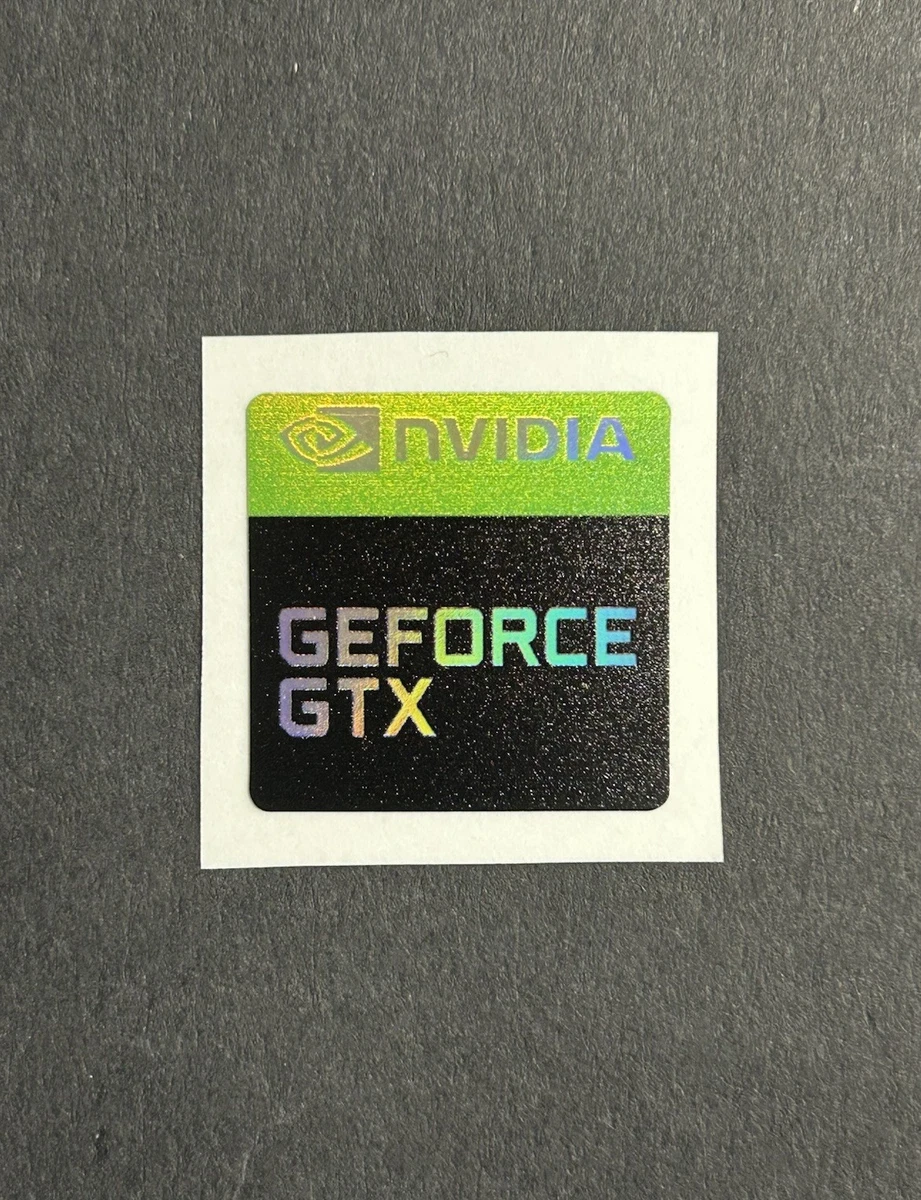 Adesivo NVIDIA Argento Metallizzato Cromato – Per PC Gaming, Laptop, Case Modding – 55x10mm