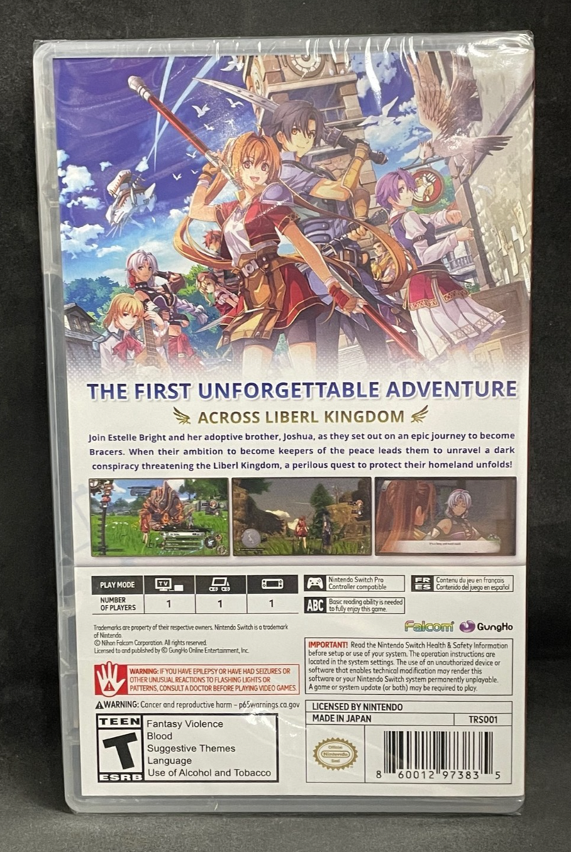 Trails in the Sky 1st Chapter (Nintendo Switch) BRAND NEW