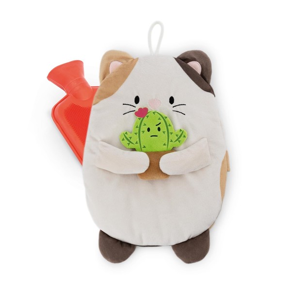Nici WäRmflasche Mymochi Katze Angy Kaktus 300Ml 30Cm Weiß Kuscheltier Ab 10M+-image