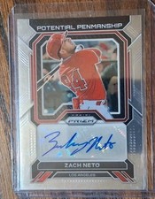 2023 Prizm Baseball #PP-ZN ZACH NETO AUTO Potential Penmanship Autograph ANGELS 