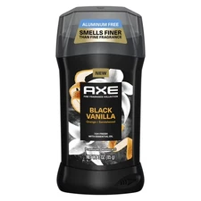 Axe Deodorant Stick for Men Black Vanilla with Orange Aluminum-Free, 3 oz