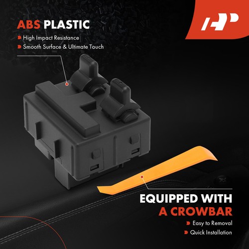 A-Premium Black Front Power Window Switch for Jeep Wrangler JK 2007-2010 2-Door - Picture 5 of 8