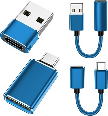 xiwxi 4 Pack USB to USB C OTG Cable Type C Female to A Male Charger ...