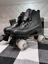 Roller Skates with Light Up Wheels 4 Wheel Adjustable Quad Roller Skat...