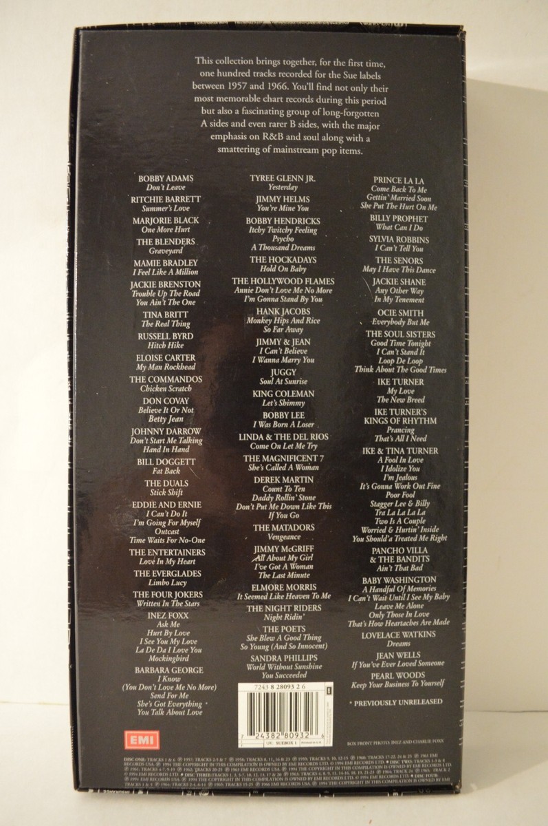 【THE SUE RECORDS STORY NEW YORK CITY】4CD The Sue Records Story New York Sound of Soul 4 CD Set EMI Juggy