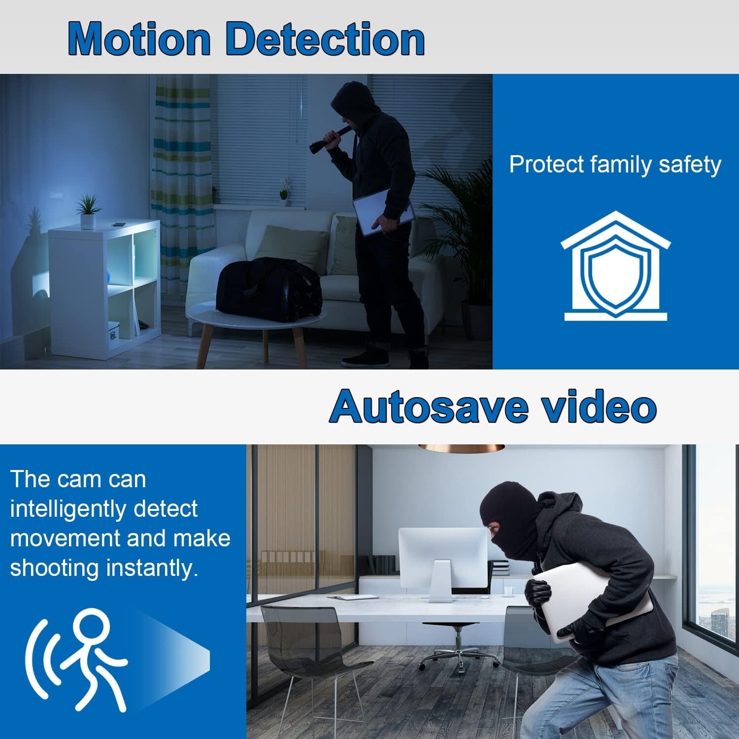 Spy Camera Hidden Camera, 20Hour Battery Life, WiFi Wireless Mini Spy