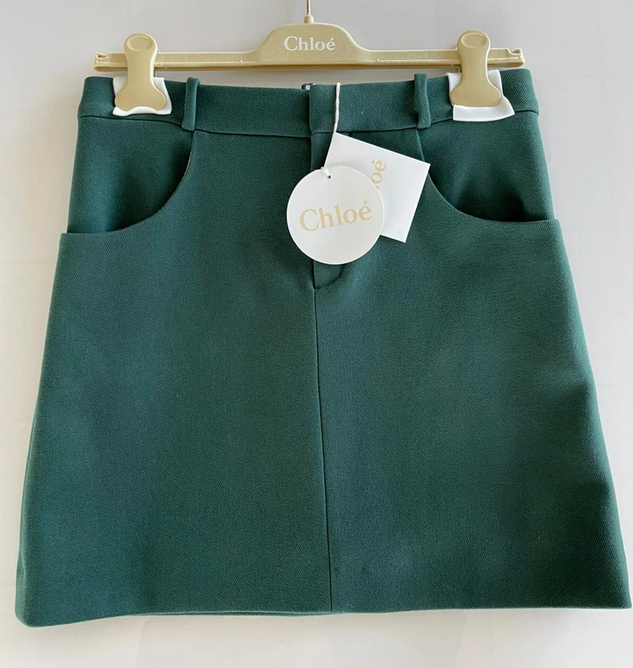 Chloé Paris Womens Iconic Cult Wool Silk Mini Skirt Minirock Rock Bnwt Hot 36