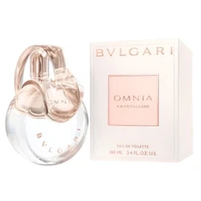 Omnia Crystalline by Bvlgari 3.4 oz EDT Perfume for Women Brand New In Box