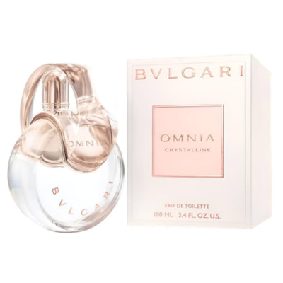 Omnia Crystalline by Bvlgari 3.4 oz EDT Perfume for Women Brand New In Box