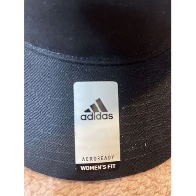 Adidas Women's Black Fit Aeroready Sport Visor NWT