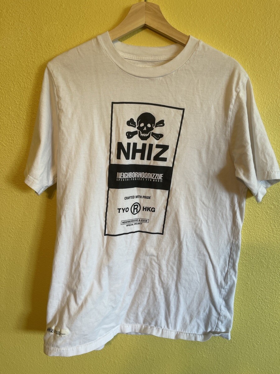Size Large Neighborhood Izzue NHIZ SKULL PRINT LOGO T SHIRT Size Large Neighborhood Izzue NHIZ SKULL PRINT LOGO T SHIRT