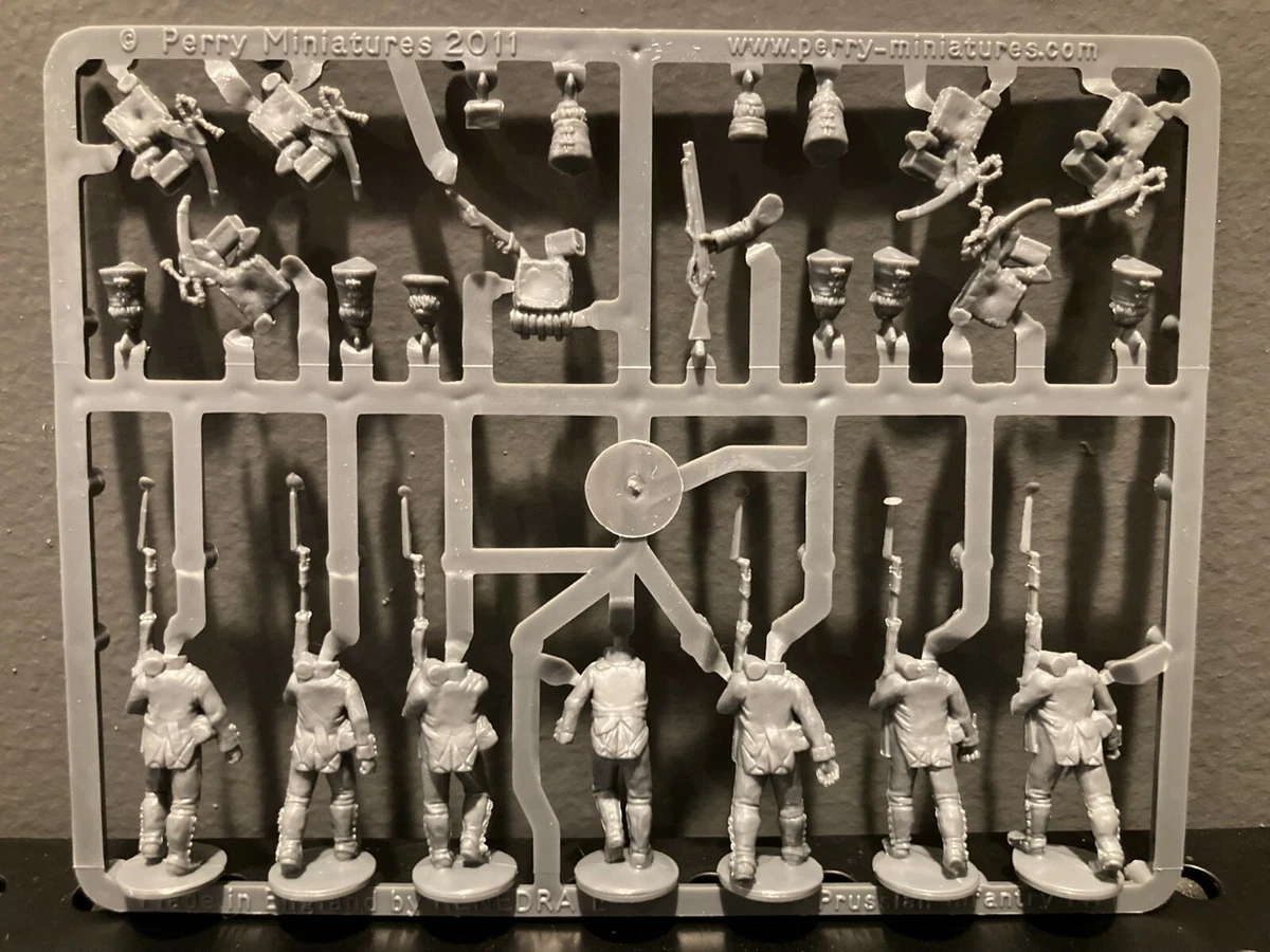 Perry Miniatures Napoleonic Prussian Line Infantry 1813-1815 1 Sprue 7  figures