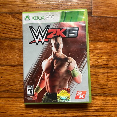 WWE 2K15 (Microsoft Xbox 360, 2014) Complete With Manual Tested  John Cena