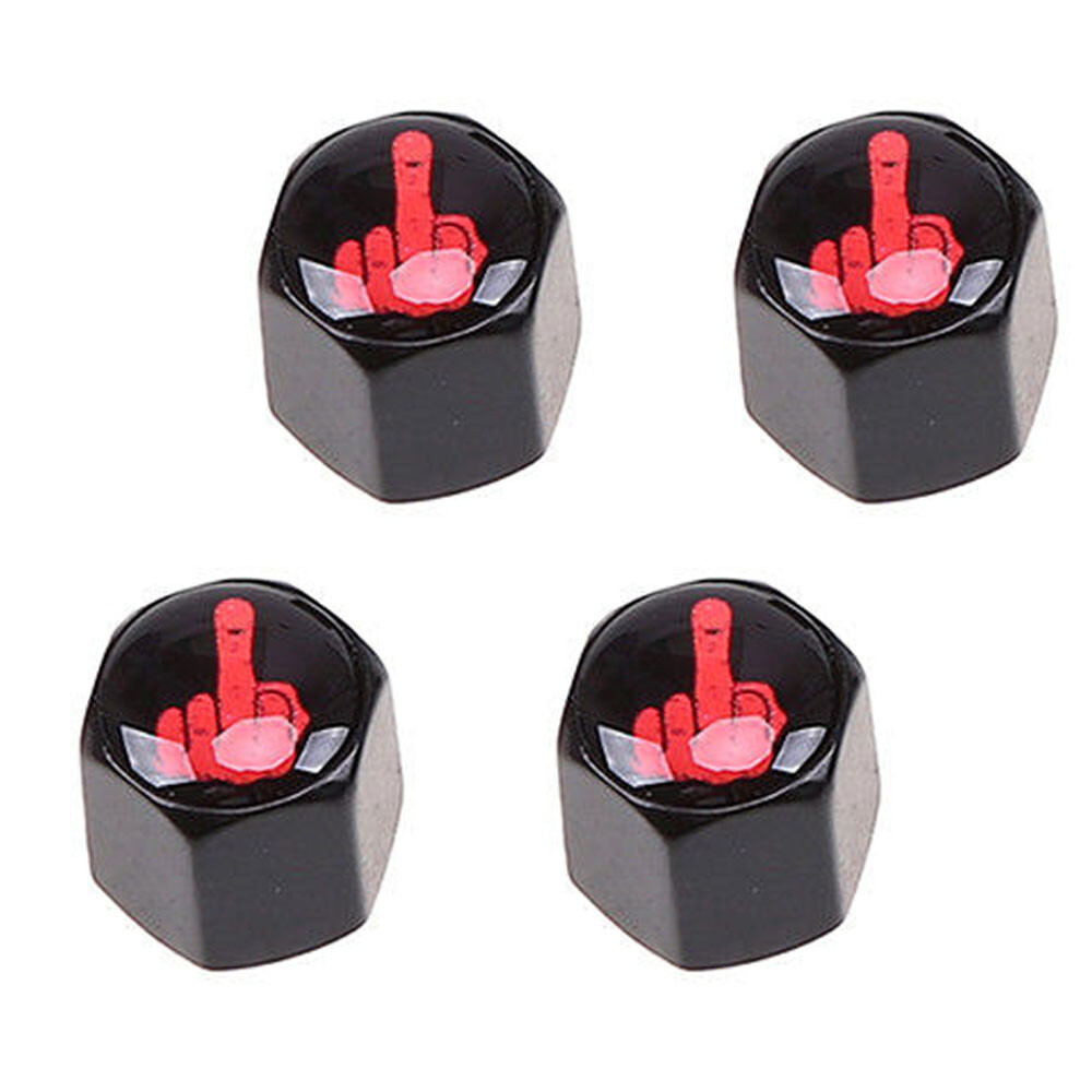 4x Car Accessories Antitheft Wheel Tire Air Pressure Valve Stems Cap