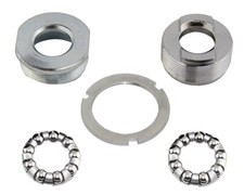 Bottom Bracket Set 3/Piece Crank 1.37 x 24tpi 65mm Sheel CHROME.