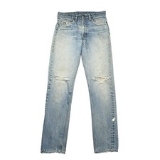 Vintage 70s Levi  s 505 Distressed Jeans Size 30x32   5 Button Talon 42 Zipper