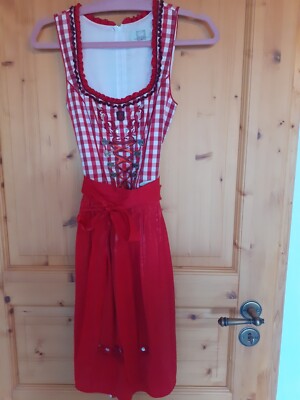 Dirndl, Grösse 32, Spieth & Wensky, rot/weiß  kariert