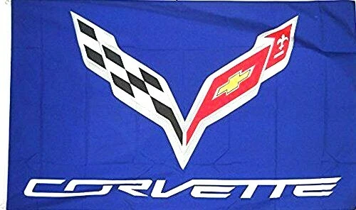 Chevrolet Corvette Royal Blue Premium C-7 Wing's Flag 3' x 5' (USA Seller)