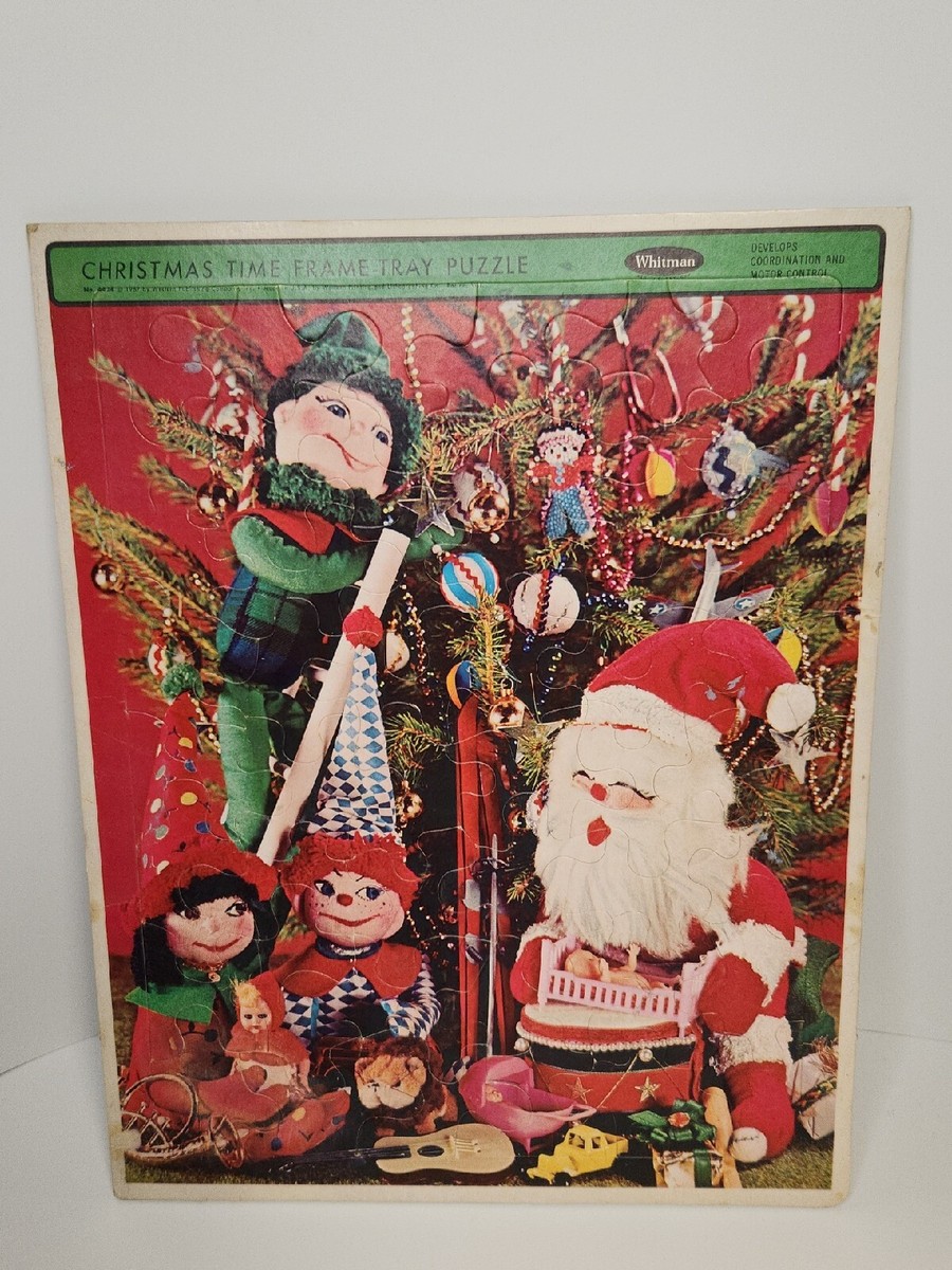 Vintage 1967 Christmas Time Frame Tray 48 pc Puzzle Whitman 4424
