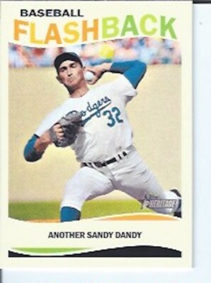 Sandy Koufax 2013 Topps Heritage Baseball Flashbacks