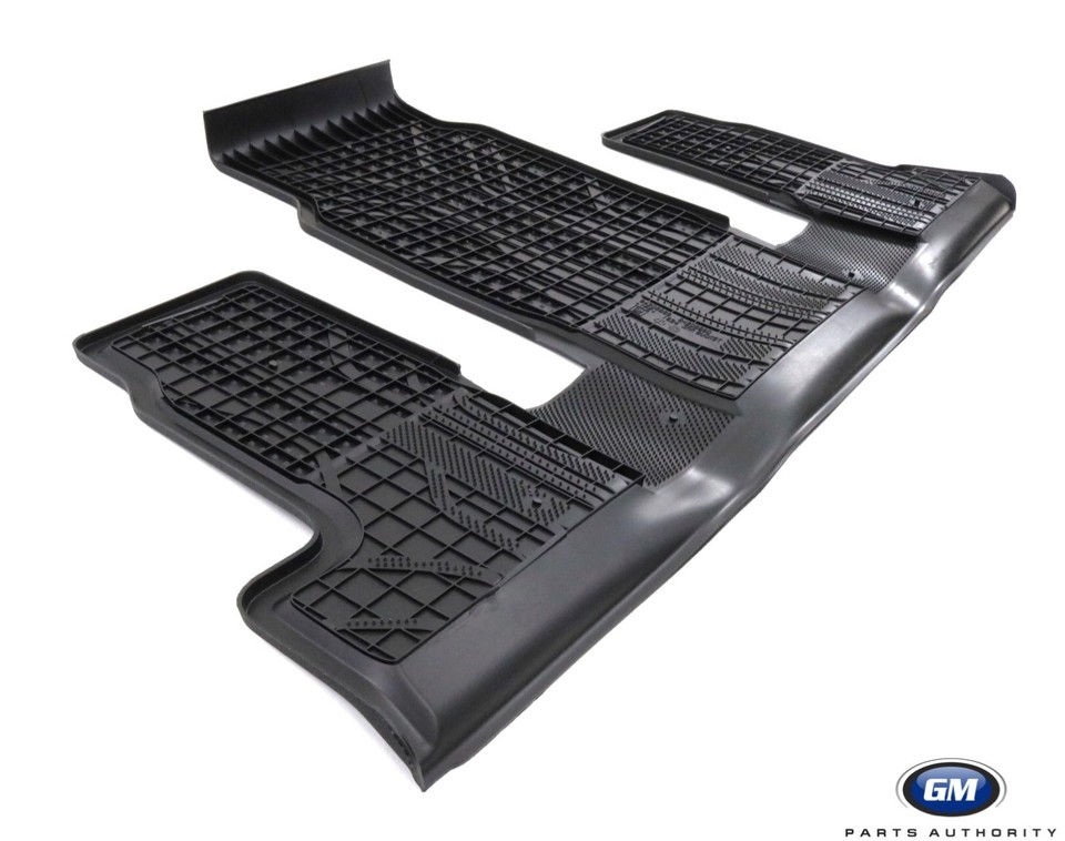 GM OEM All-Weather Floor Liners – 3rd Row For 2018-2023 Chevy Traverse (2-Piece Set)