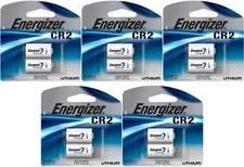 10 Energizer CR2 EL1CR2 3V Lithium Photo Batteries (5x2 Packs) Exp. 2028