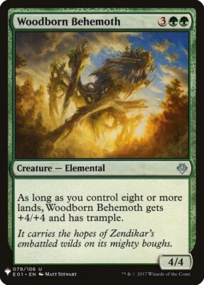 MTG Magic the Gathering Woodborn Behemoth (E01-79/1703) Mystery Booster NM