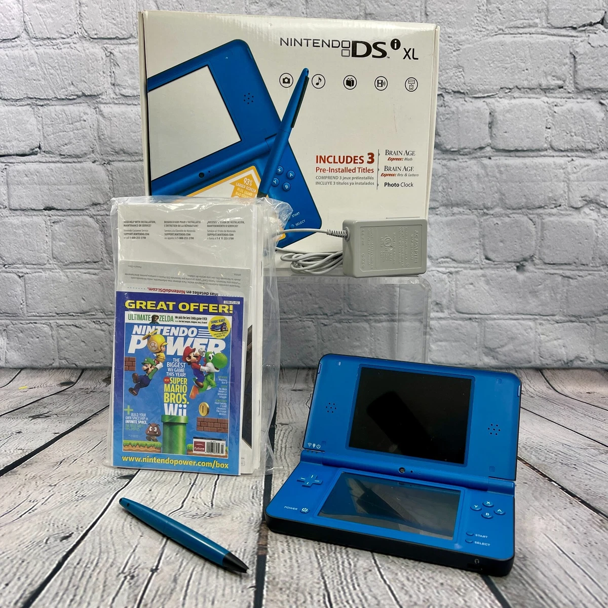 Nintendo DSI XL Midnight Blue Handheld System Tested and Working