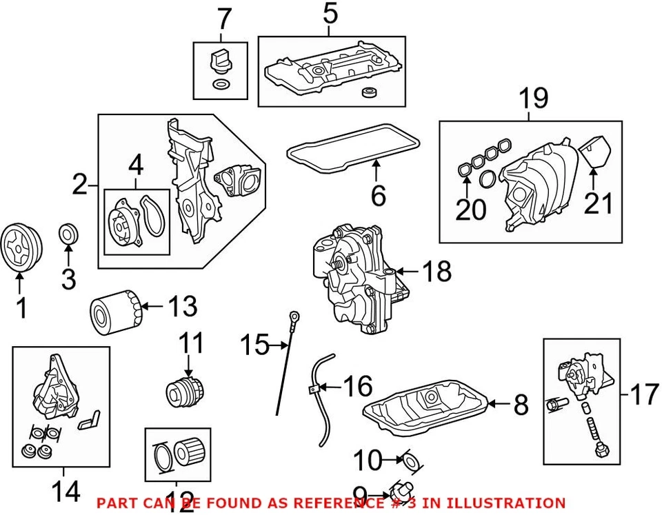 Sello de cigüeñal de motor delantero genuino OEM para CHR Camry Corolla Prius RAV4 Solara Foto 2 de 2