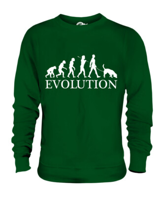 DEUTSCH KURZHAAR POINTER EVOLUTION OF MAN UNISEX PULLOVER HERREN DAMEN HUND