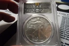 2020-W Burnished Silver Eagle PCGS SP70 Magnum Opus