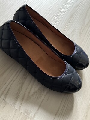 NEW Vionic Desiree Navy Quilted Ballet Flat Supportive Dress Shoe