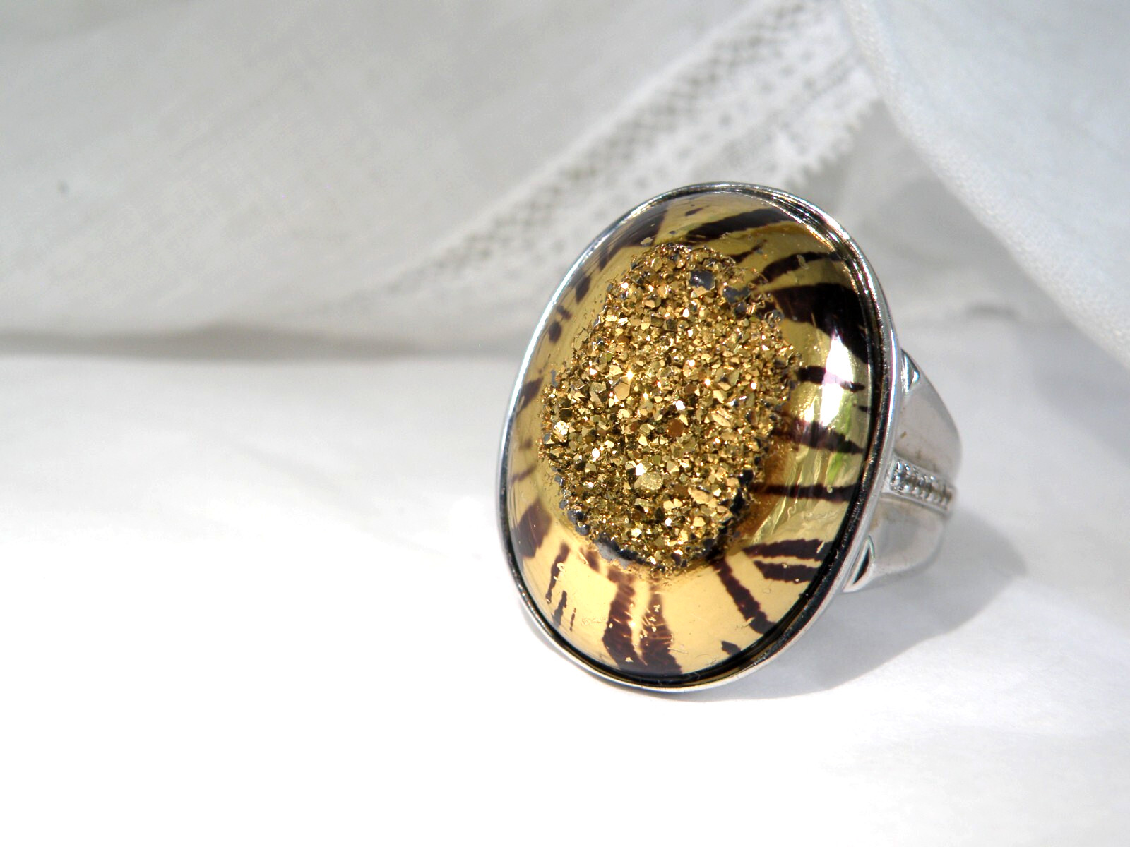 Solid Sterling Silver 925 Panther Tiger Leopard H… - image 1