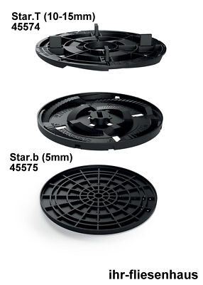 100 Stück Stelzlager Erhöhung um 5mm (Star.b) für STAR.T für Terrassenplatten