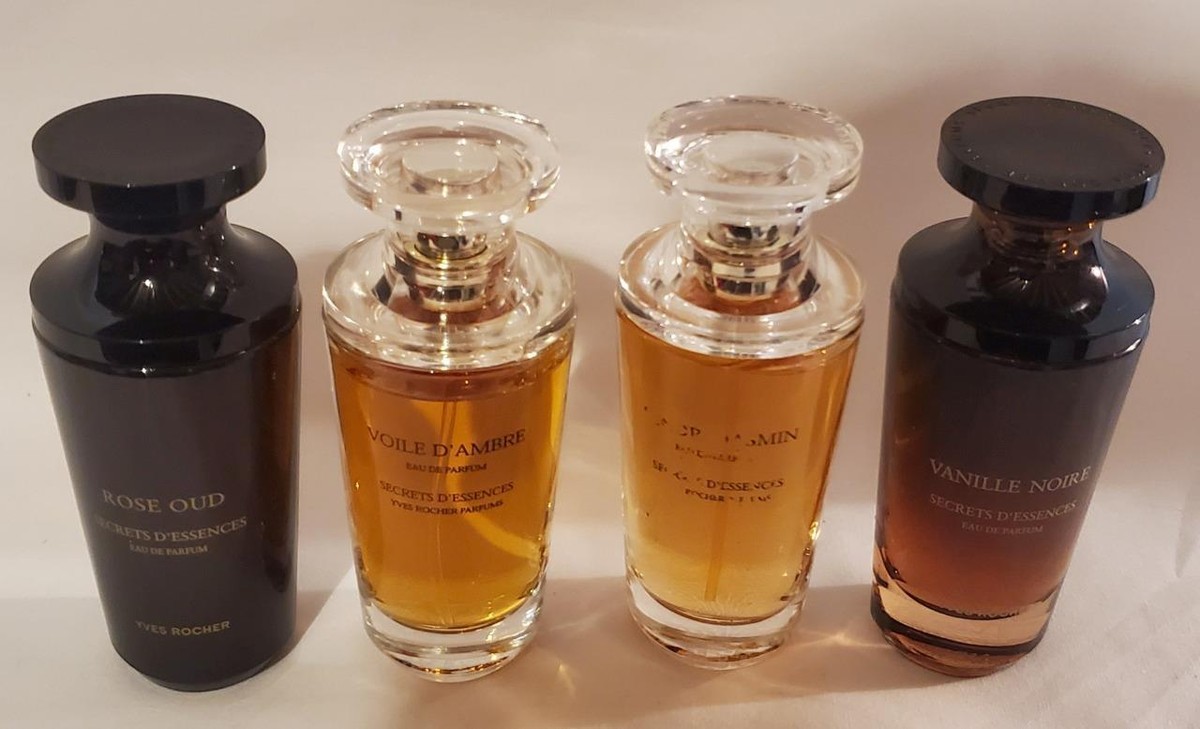 *YVES ROCHER* VANILLE NOIRE+ROSE OUD+TENDRE JASMIN+VOILE D