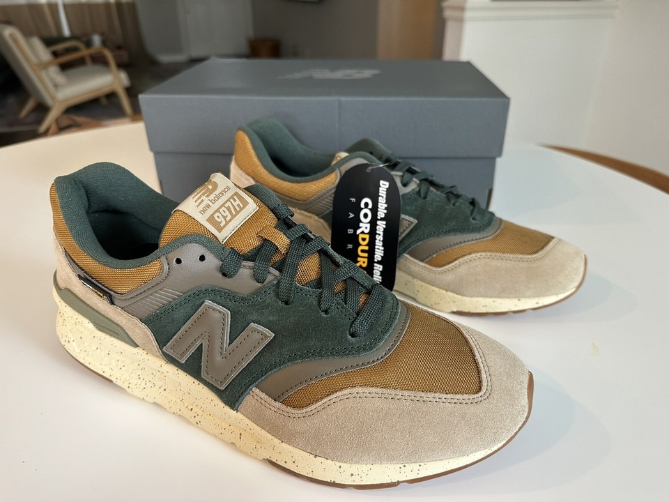 green and brown shoes
