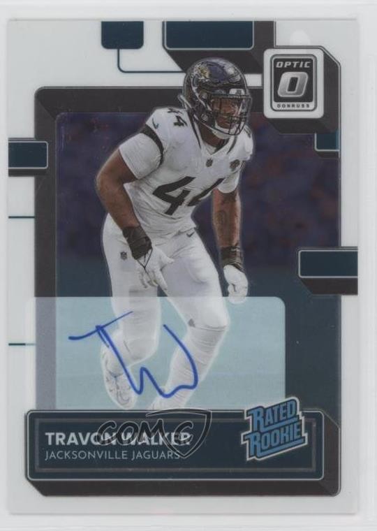 2022 Panini Donruss Optic Rated 61/150 Travon Walker #225 Rookie Auto RC 0f5t