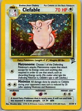 Clefable 5130 Base Set 2 Rare Mp Pokemon Tcg Clefable 5130 Base Set 2 Rare Mp Pokemon Tcg