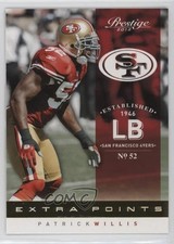 2012 Playoff Prestige Extra Points Gold Patrick Willis #166 HOF 3n1