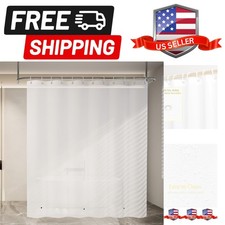 Waterproof Shower Curtain, Bathroom Shower Curtain Liner PEVA Non-Toxic Odorl...