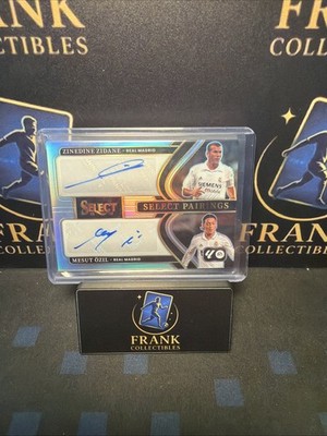 Zinedine Zidane & Mesut Özil Dual Auto Panini Select Pairings 25-26 Real Madrid