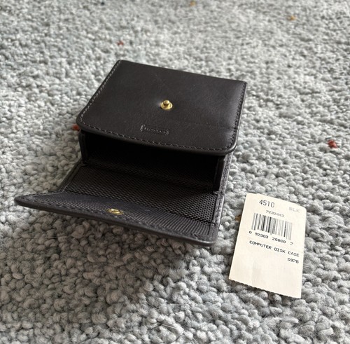 Vintage Coach 3.5 Floppy Disk Case Holder Black - Afbeelding 2 van 2