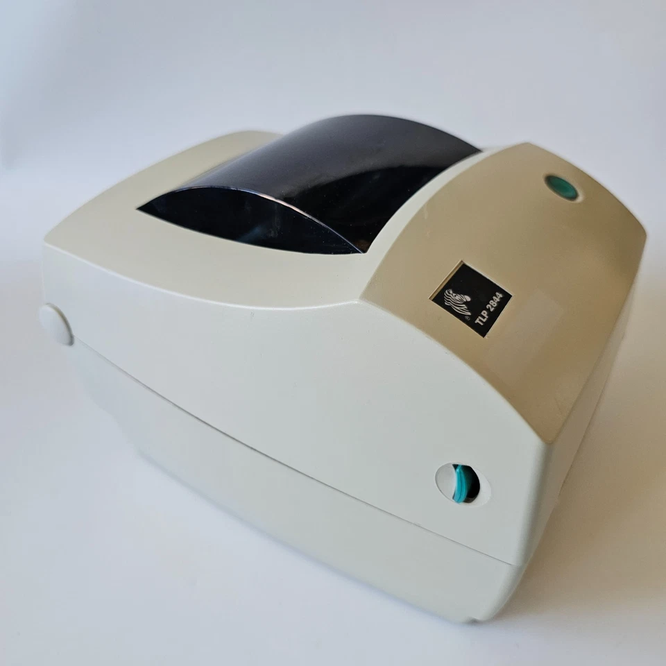 Zebra TLP2844 Direct Thermal Label Printer Ribbon PSU USB 250 4x6" Labels 65 - Image 2 of 4