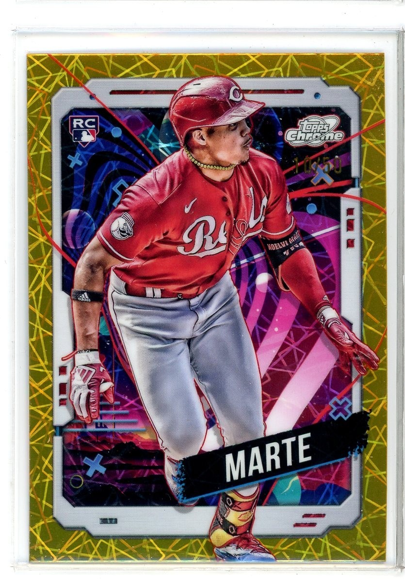 2024 Topps Chrome Cosmic Noelvi Marte RC Gold Refractor #10/50 (CC)