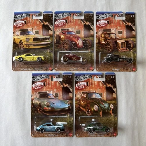 2026 Hot Wheels Silver Series Vintage Club Mix 1 (Set of 5)