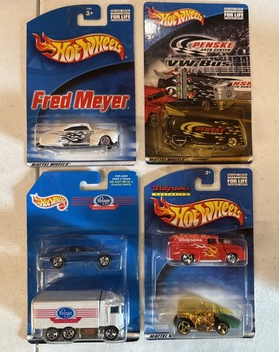 Lot of 4 HOT WHEELS Vintage Limited Edition Die-Cast 1998-2001 Free Shipping